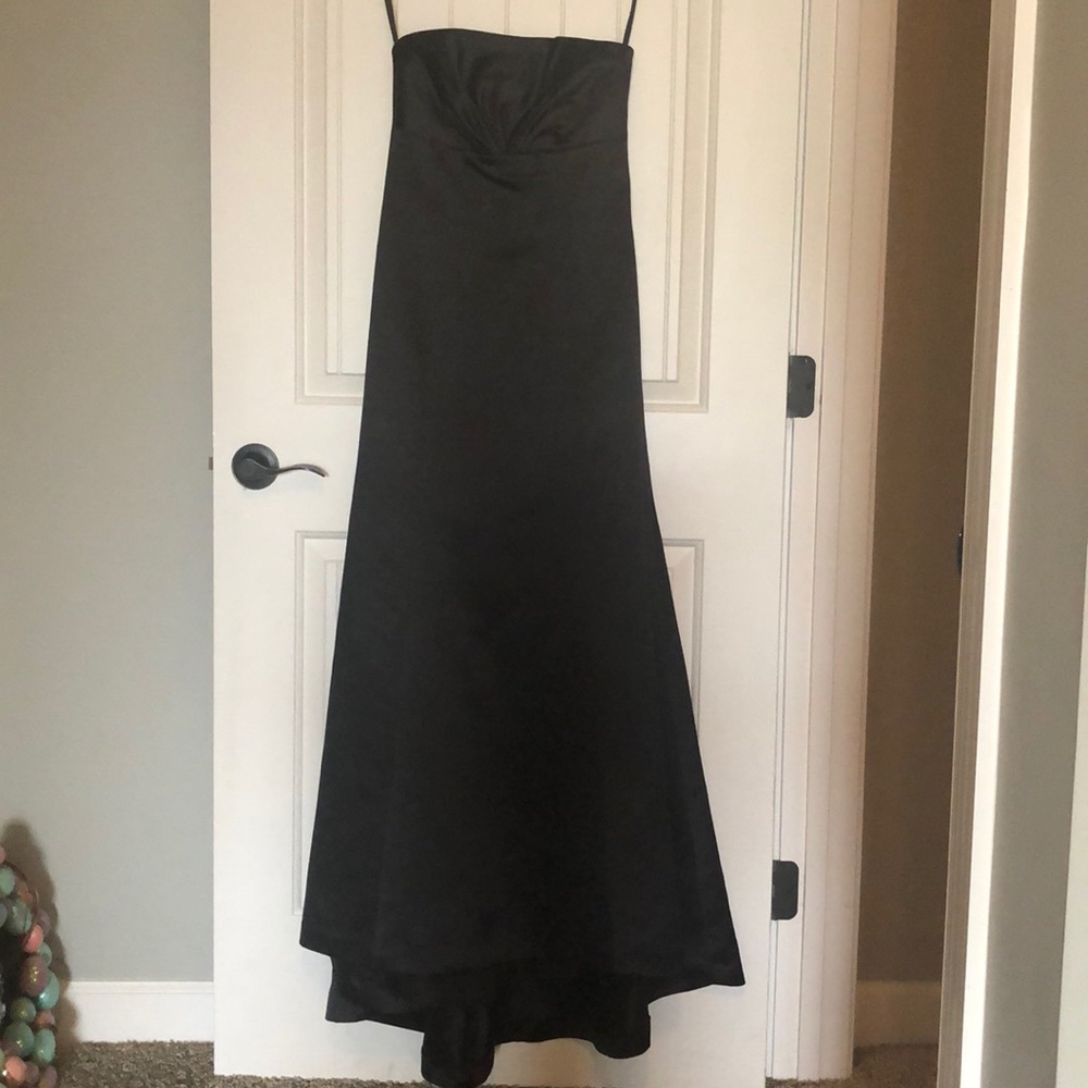 Black Strapless Mermaid Gown